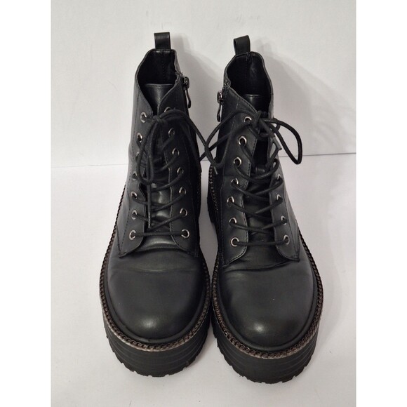 Y2K BCBG Generation Kayte Chunky Platform Combat Boots Womens Sz 10M Gothic - Picture 2 of 12